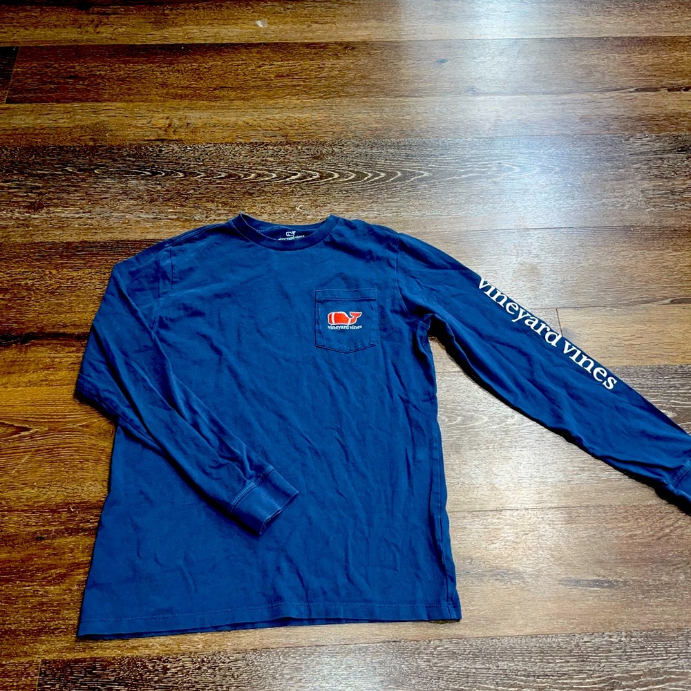 Boys Vineyard Vines Football Long Sleeve Tee
